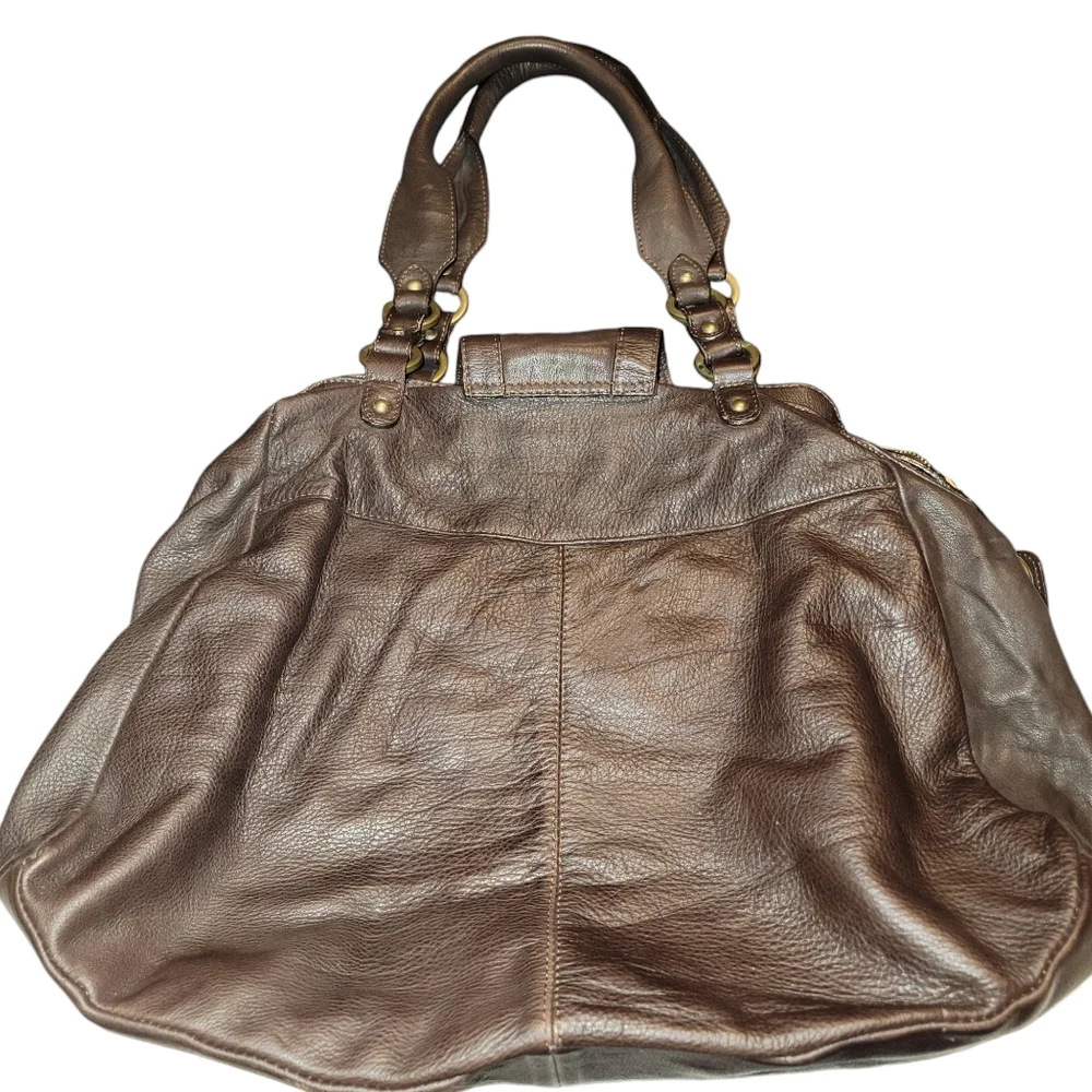 Toscana Italian Leather Hobo Large Bag